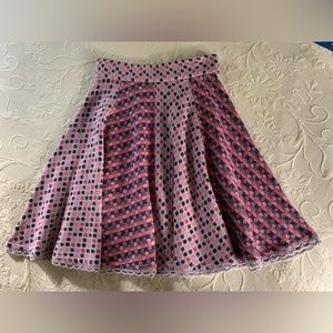 Anthropologie Moth Knit Polka Dot Skirt-Small
